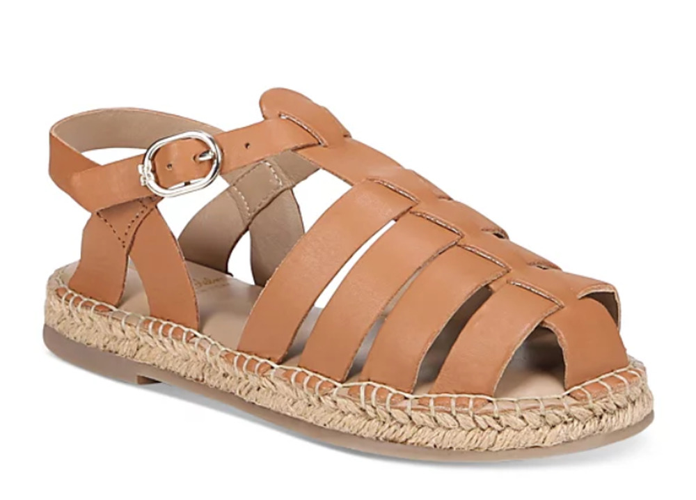 Sam Edelman Kids Kora Sandals US 12 EU 29.5 Brown Leather NIB